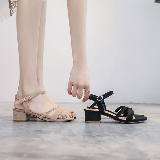 Sandales à Talons Aiguilles – Élégance Minimaliste Version Coréenne